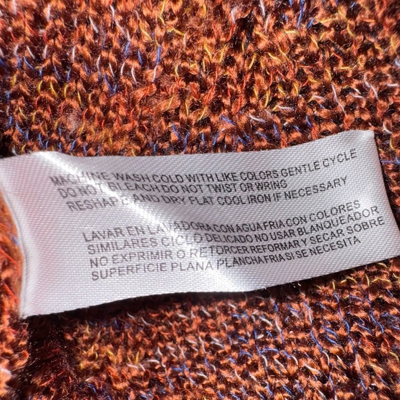 Carolyn Taylor Multicolor V-neck 3 button Sweater. Size PL. GUC - Picture 7 of 11